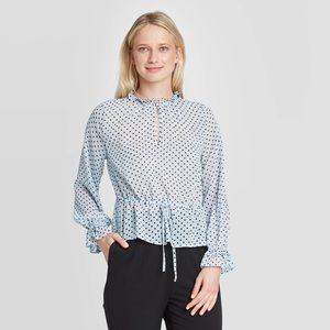 Who What Wear Medium Long Sleeve Blouse